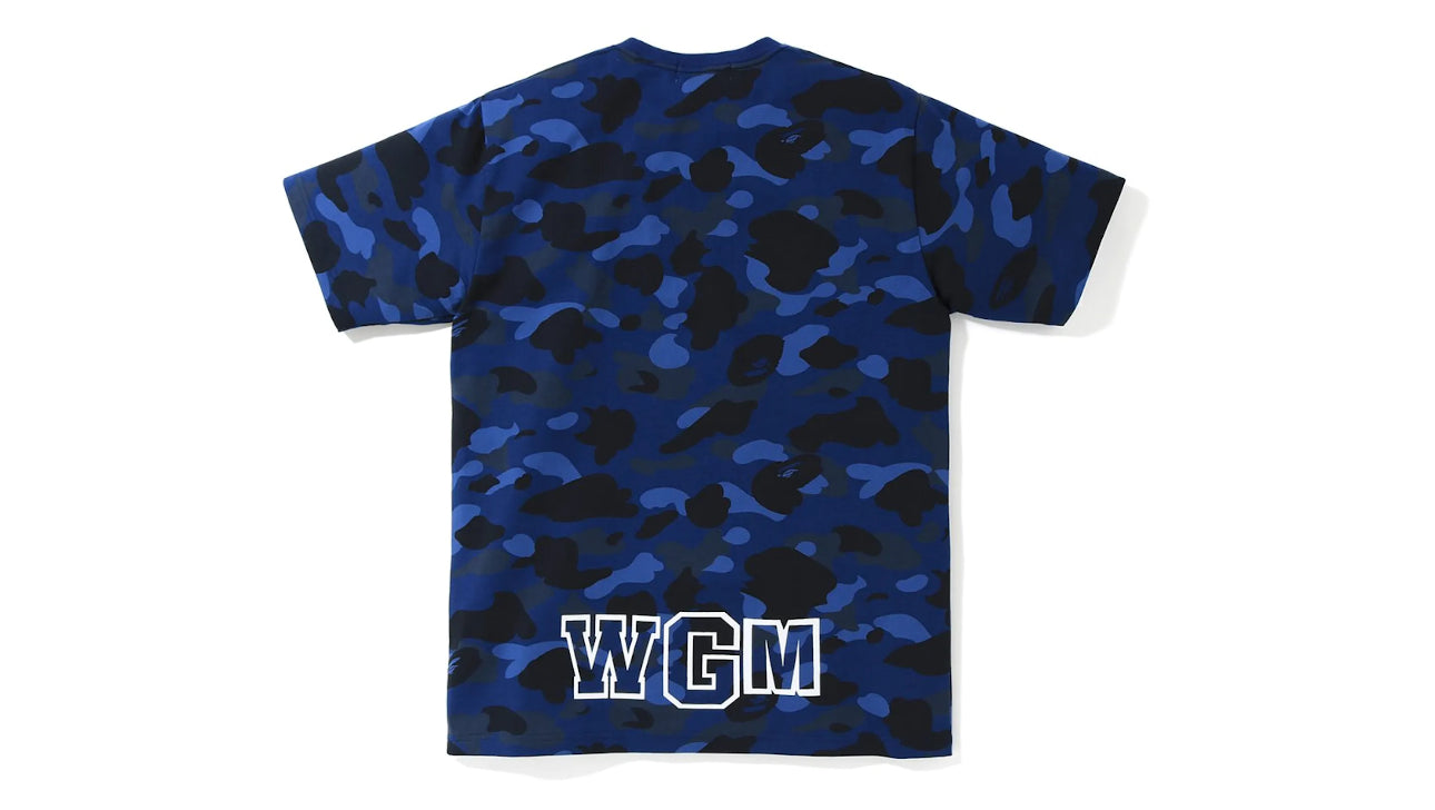 Bape Color Camo Shark Tee Blue