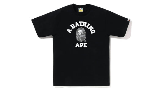 Bape Honeycomb Camo College Tee      Black/Grey