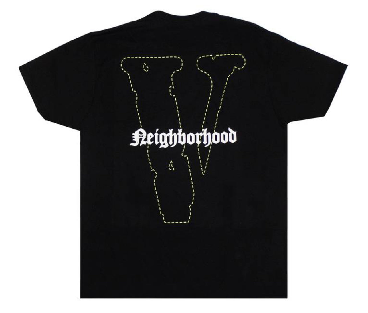 Vlone x Neighborhood Skull Tee             Black/Green