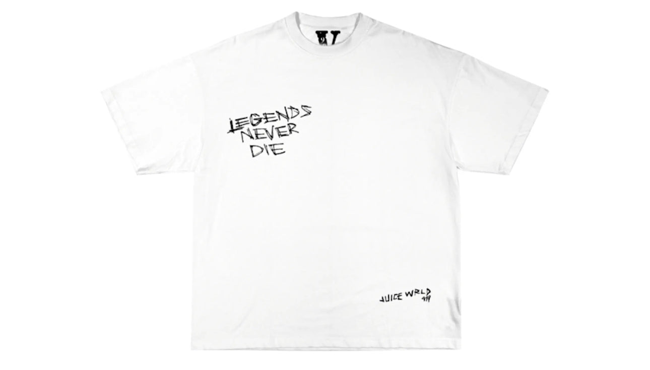 Juice Wrld x Vlone Legends Never Die White Tee